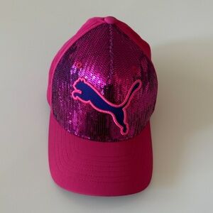 Puma girls sequin baseball pink cap